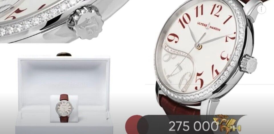 Аллахвердиева показала часы.