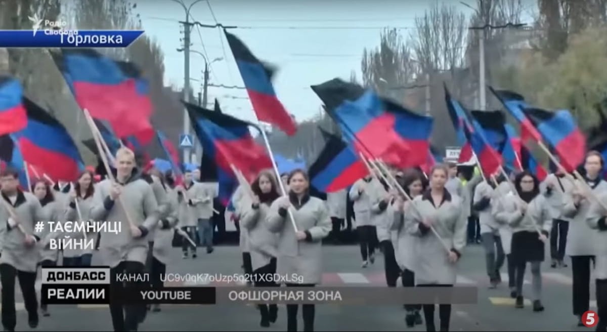 Митинг оккупантов, Донбасс, 2014