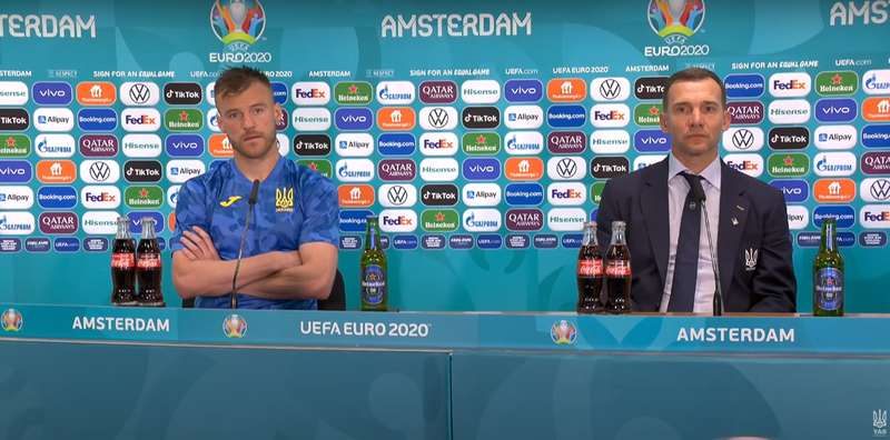 Ярмоленко и Шевченко на пресс-конференции dqxikeidqxidqrant