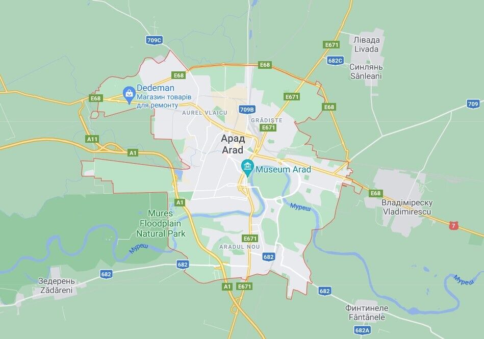 Пострадавших украинцев доставили в больницу города Арад