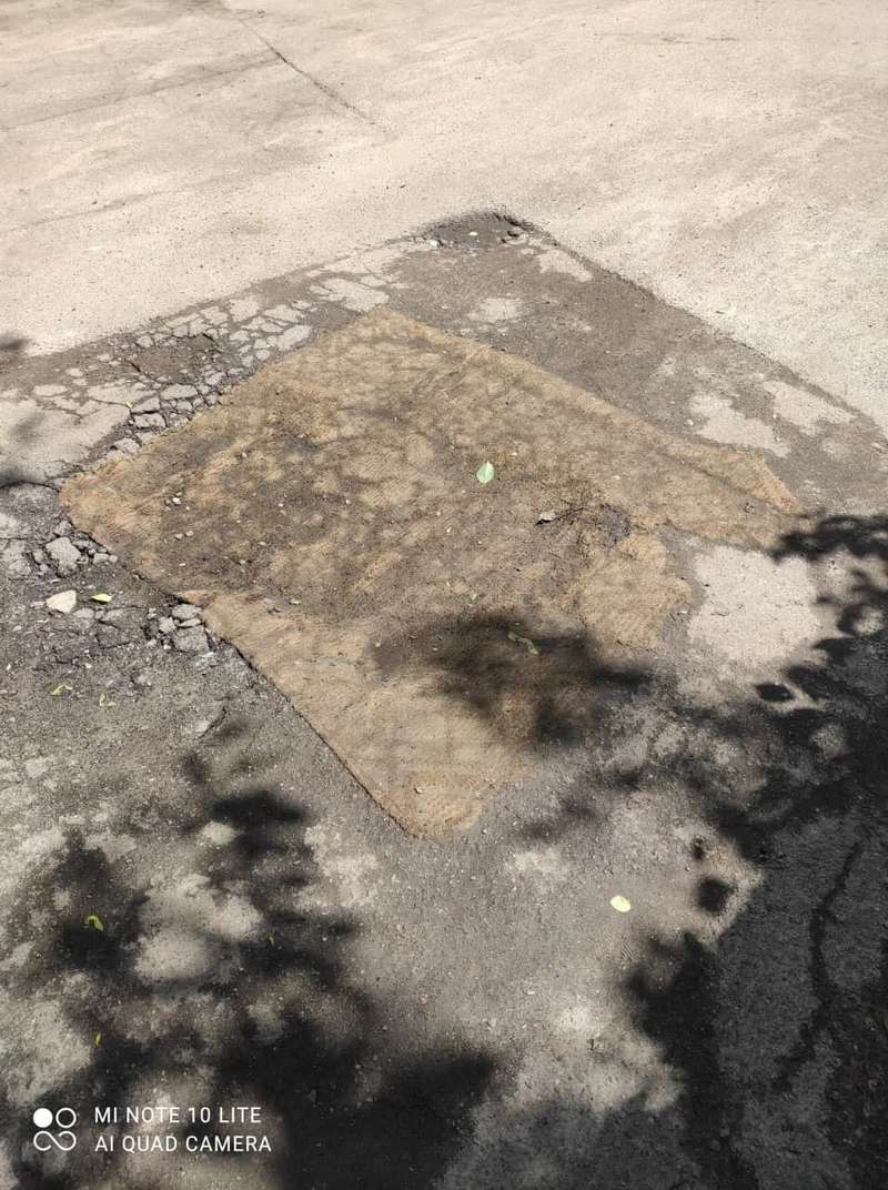 Необычный "ремонт" заметили на улице Волынской, 8.