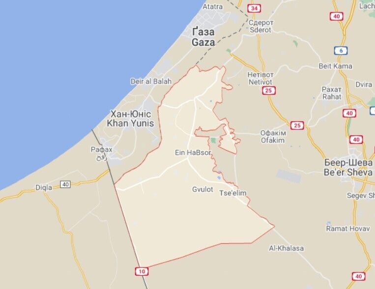 В результате атак в районе Эшколь возникли четыре пожара