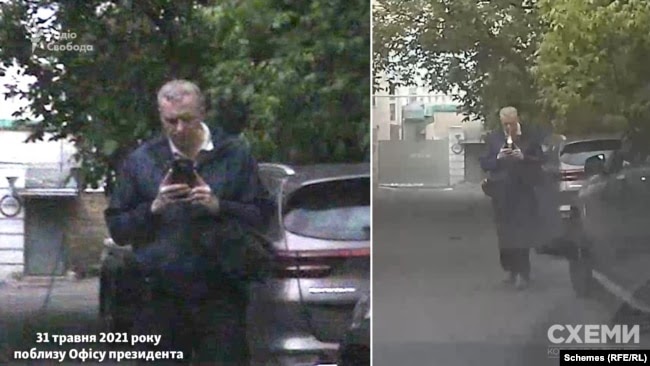 А така розмова відбулася у журналістів з іншим чоловіком, який також фотографував автівку знімальної групи – зі спалахом