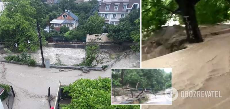 Последствия непогоды в Ялте