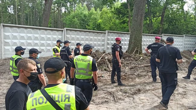 Акция против вырубки деревьев прошла в Голосеевском парке в Киеве 10