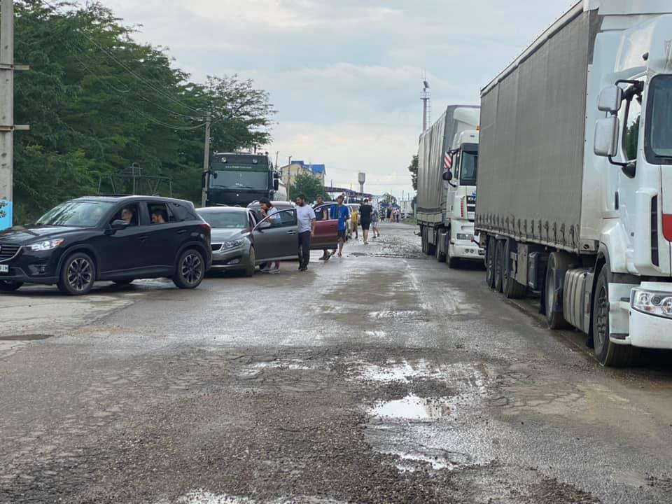 Пробка на таможне