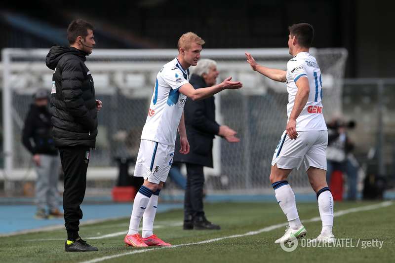 Виктор Коваленко сыграл всего 3 минуты за "Аталанту"