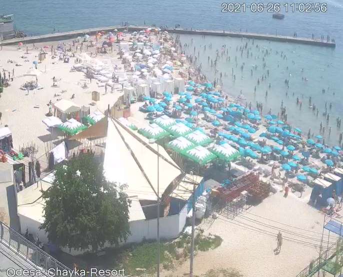 На пляжах Одессы ажиотаж