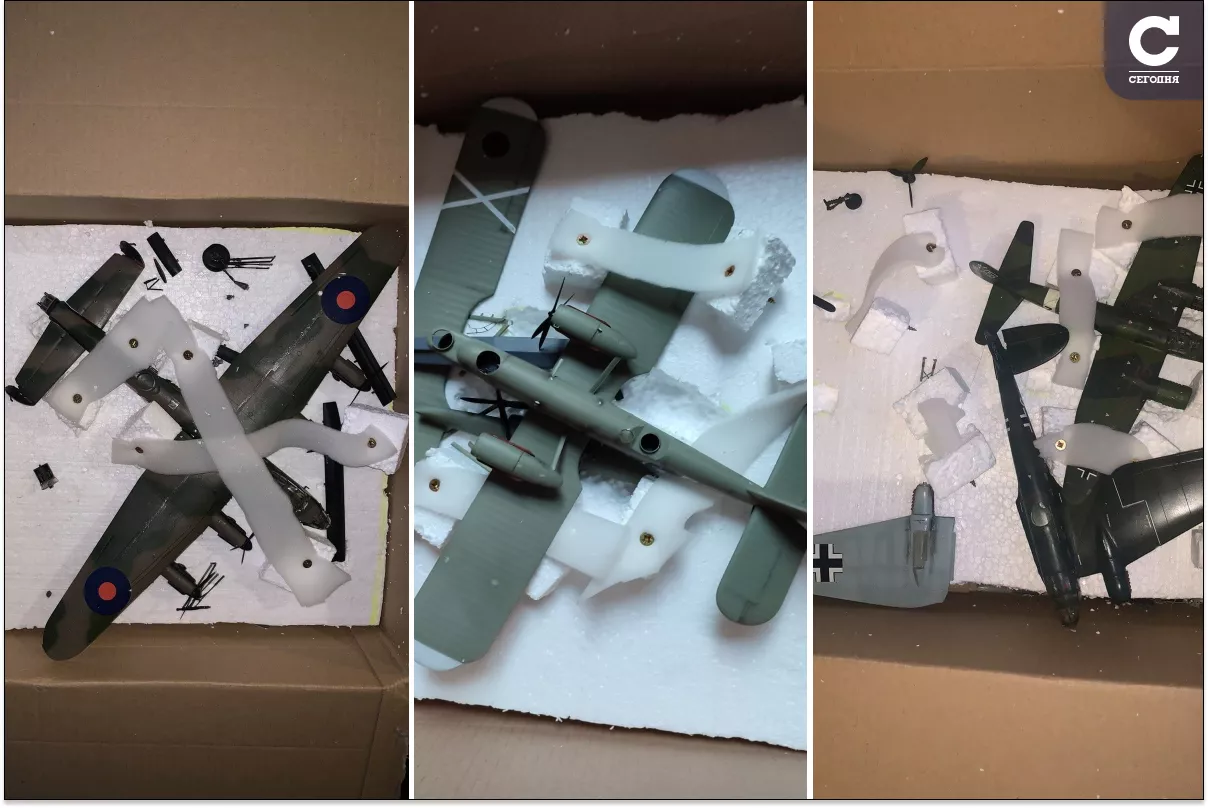 Авиационные модели превратились в гору мусора после отправки их по  Авиационные модели превратились в гору мусора после отправки их по  dqxikeidqxidqxant