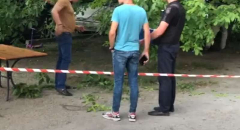 Место взрыва.