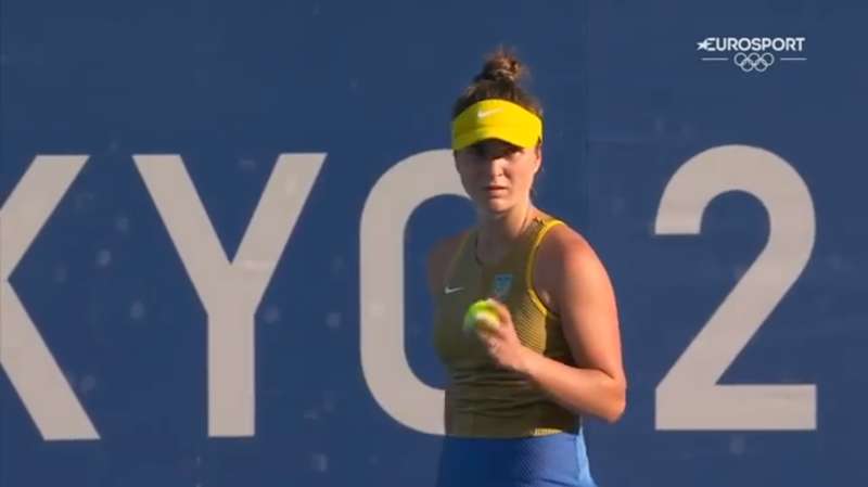 Элина Свитолина на матче dqxikeidqxidqeant