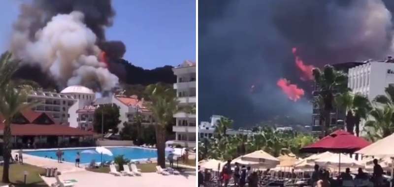 Пожар в Мармарисе.