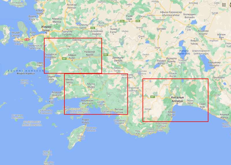 Пожары охватили минимум три провинции