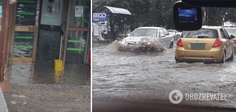 Потоп в Хмельницком после ливня dqxikeidqxidqrant