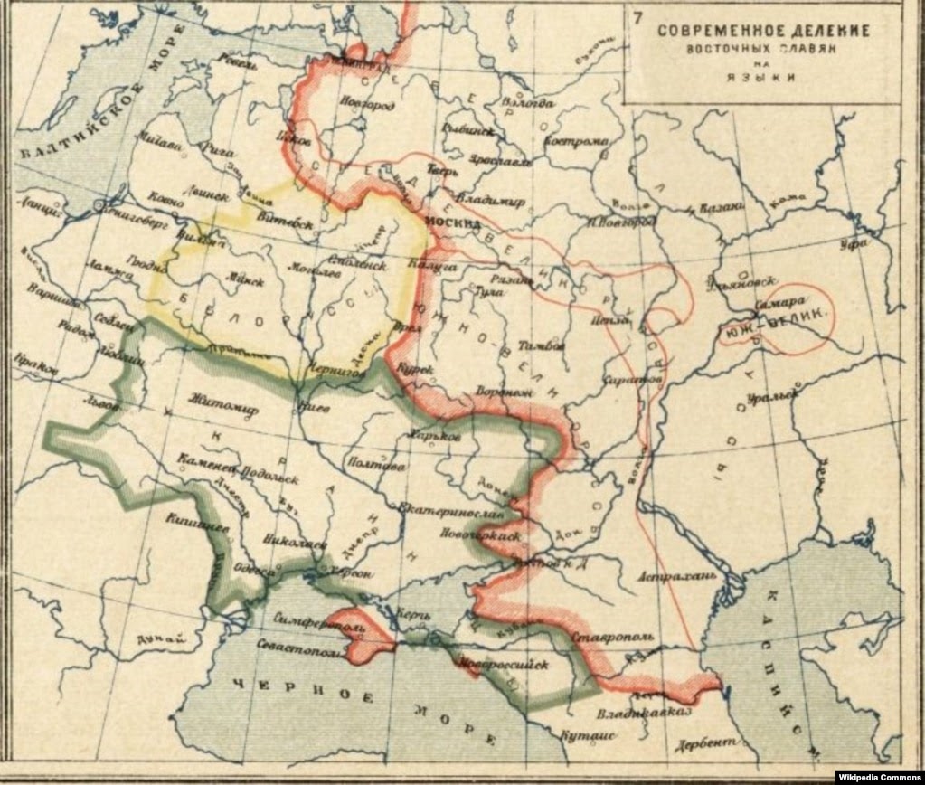 На мапі подані дані про українське населення Кубані у відсотках до всього населення Кубані за переписом 1926 року. Атлас К. Кудряшова. Москва, 1928 рік