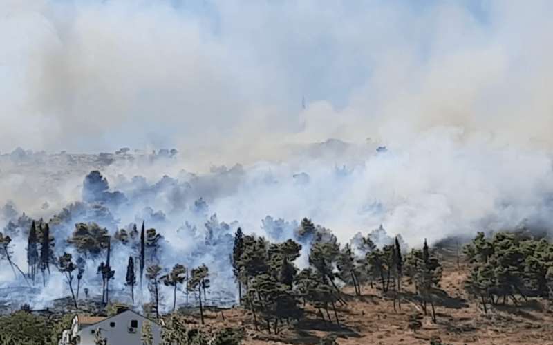 пожар в Черногории, лесной пожар dqxikeidqxidqrant