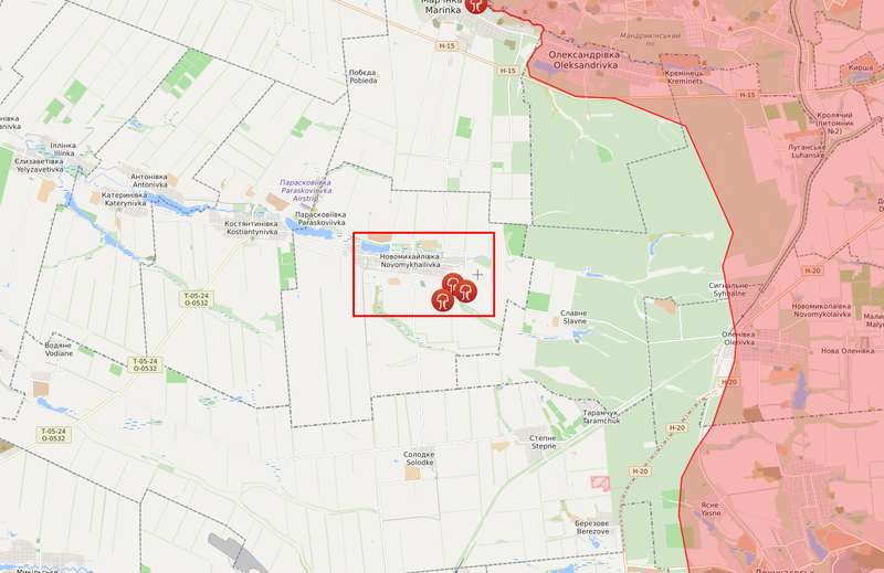 Враг обстрелял позиции ВСУ в районе Новомихайловки.