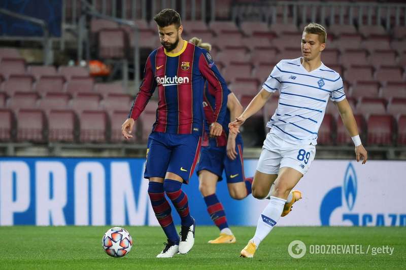 Супряга в игре с "Барселоной"