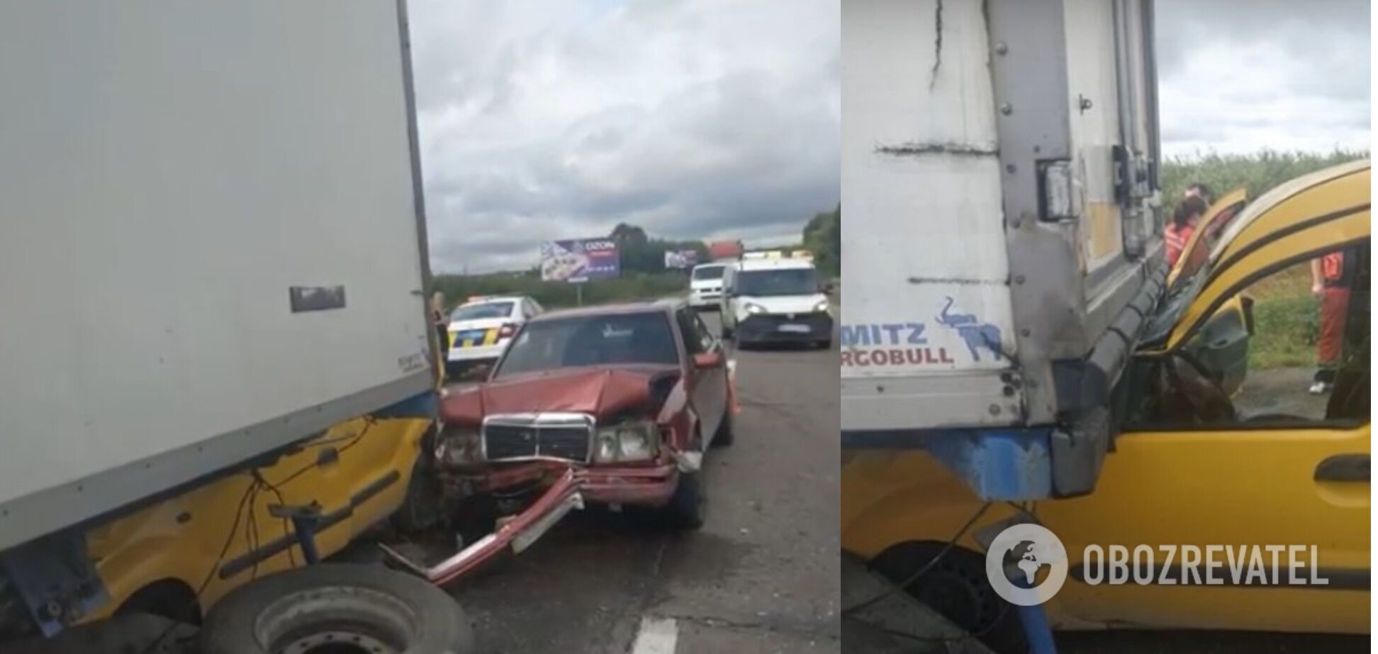 В Renault погибла пенсионерка, водитель травмировался