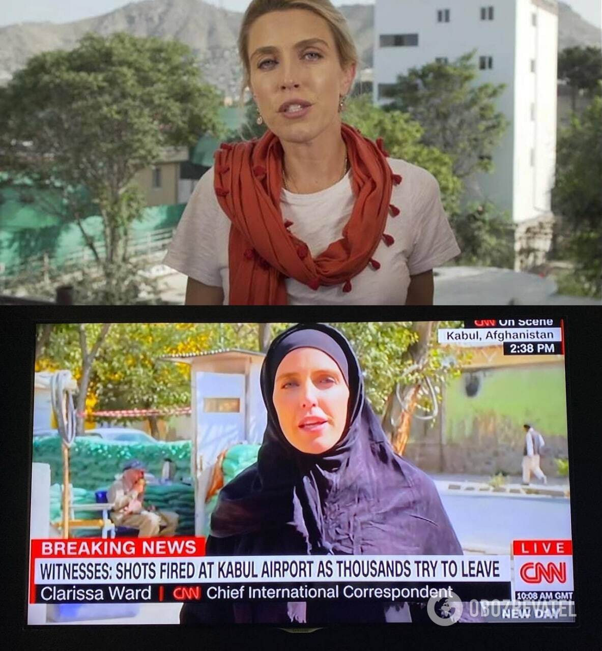 Журналистка CNN выходит в эфир в хиджабе после прихода талибов dqxikeidqxidqrant