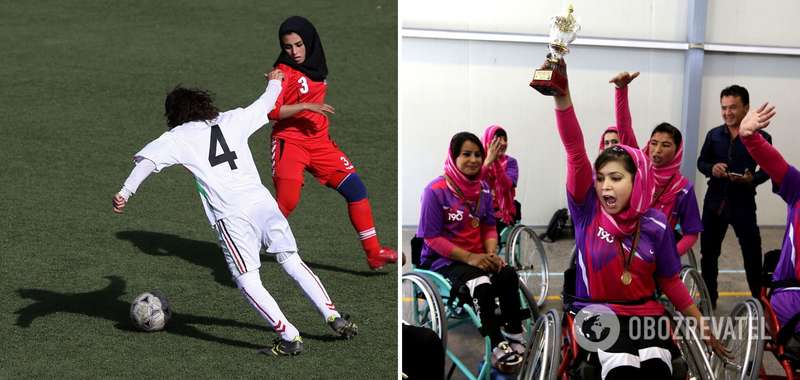 Афганские спортсменки