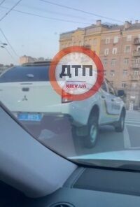 Авария с полицейским авто.