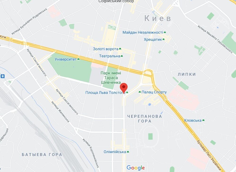 Авария на площади Льва Толстого.