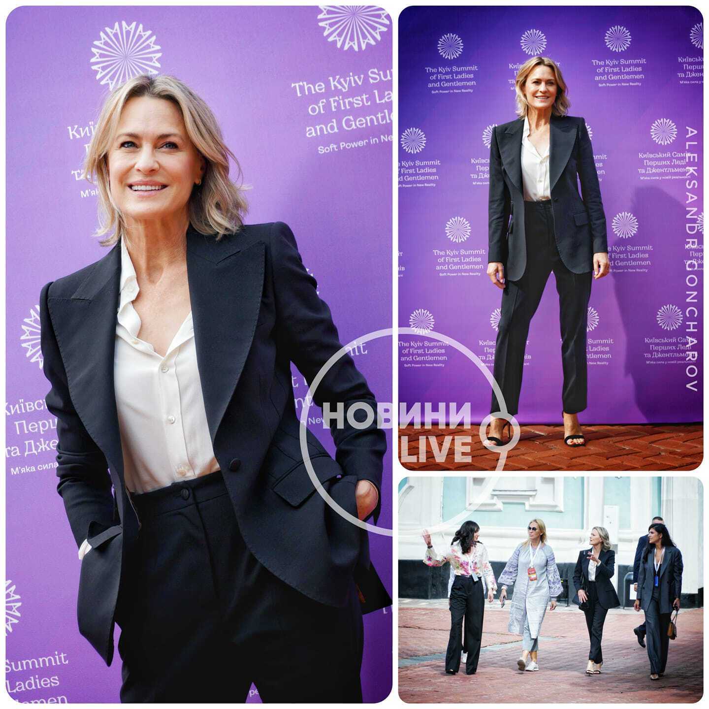 Среди приглашенных гостей была Робин Райт.