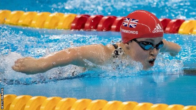 Britain’s Ellie Simmonds in action at the Rio Paralympics