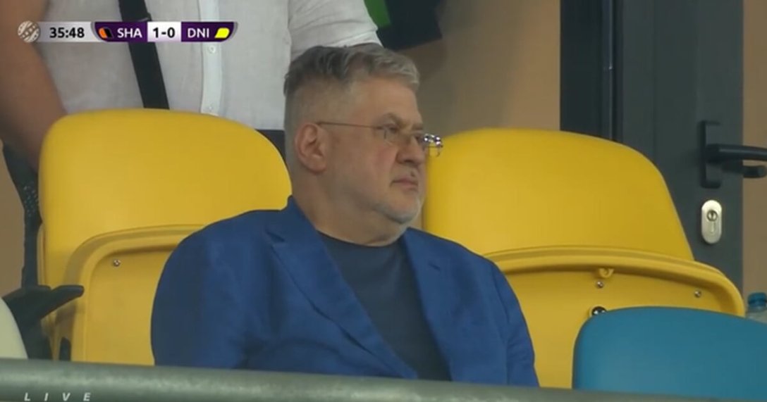 Игорь Коломойский на матче dqxikeidqxidqrant