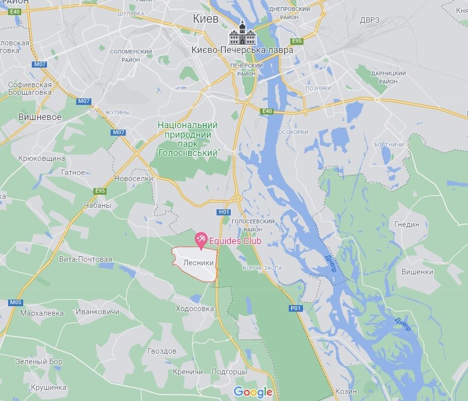 Село Лесники под Киевом.