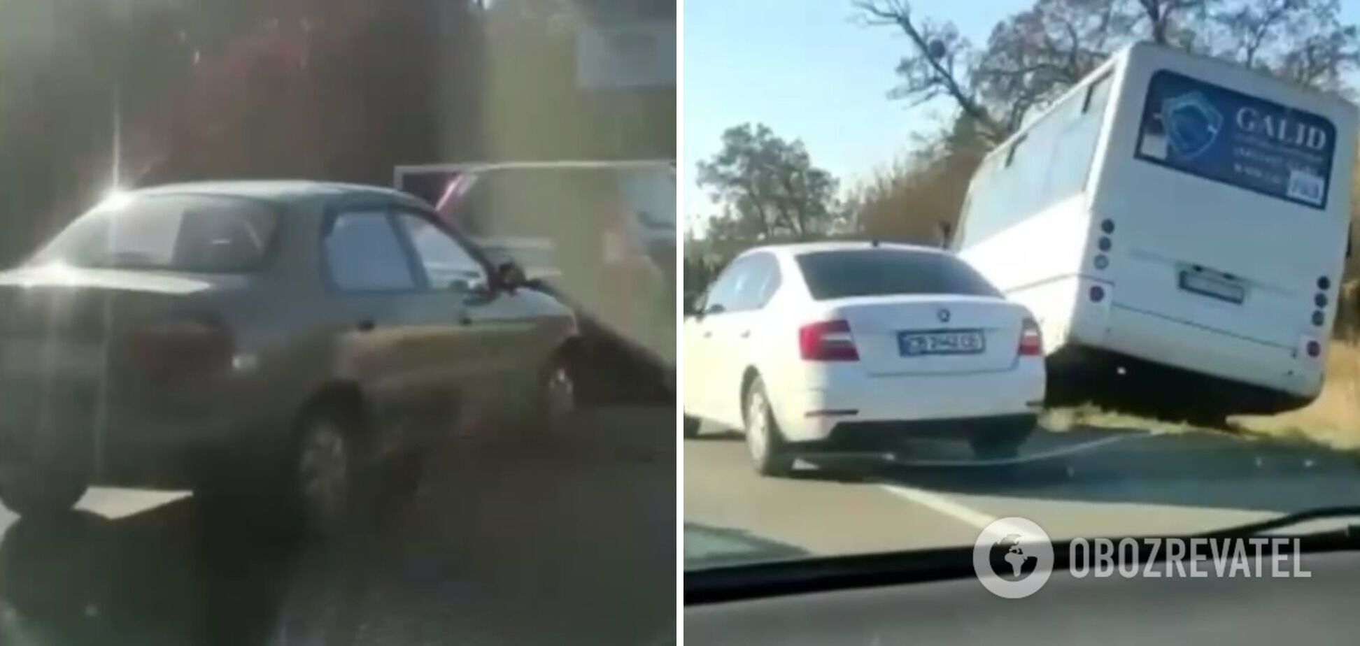 ДТП на Броварском проспекте. dqxikeidqxidqrant