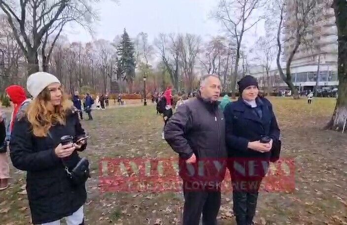 Савченко на акции антивакцинаторов