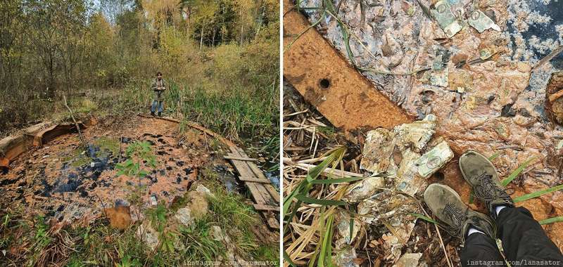 Болото на месте заброшенной ракетной шахты. dqxikeidqxidqrant