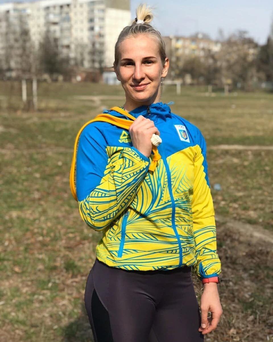 Юлия Гребеножко в форме сборной Украины