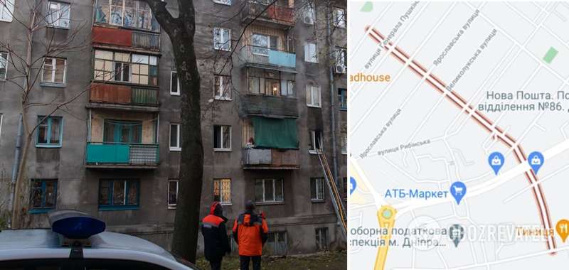 ЧП случилось по улице Абхазской в Днепре