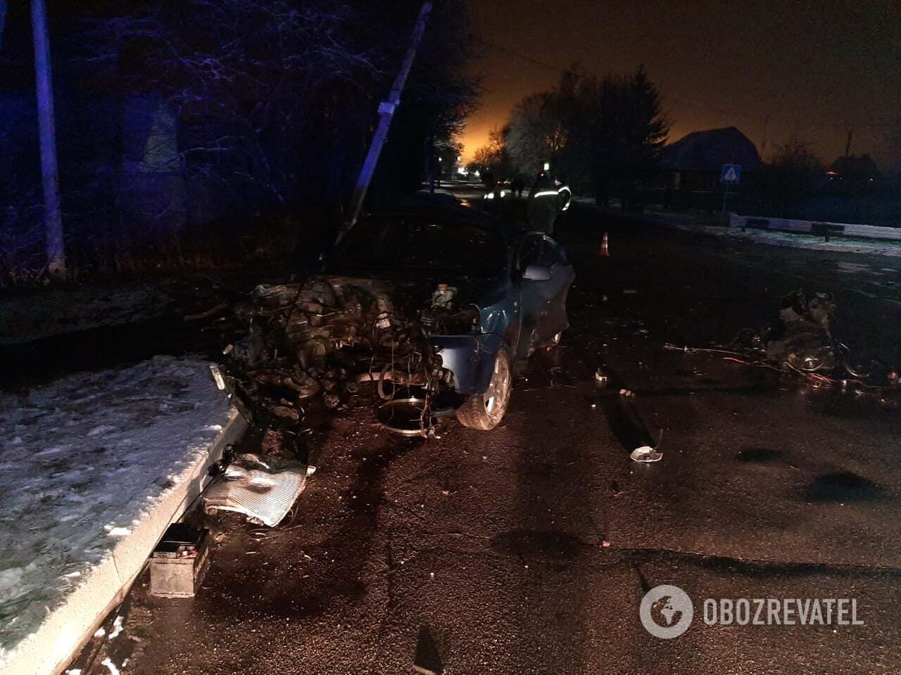 У машины вырвало двигатель.