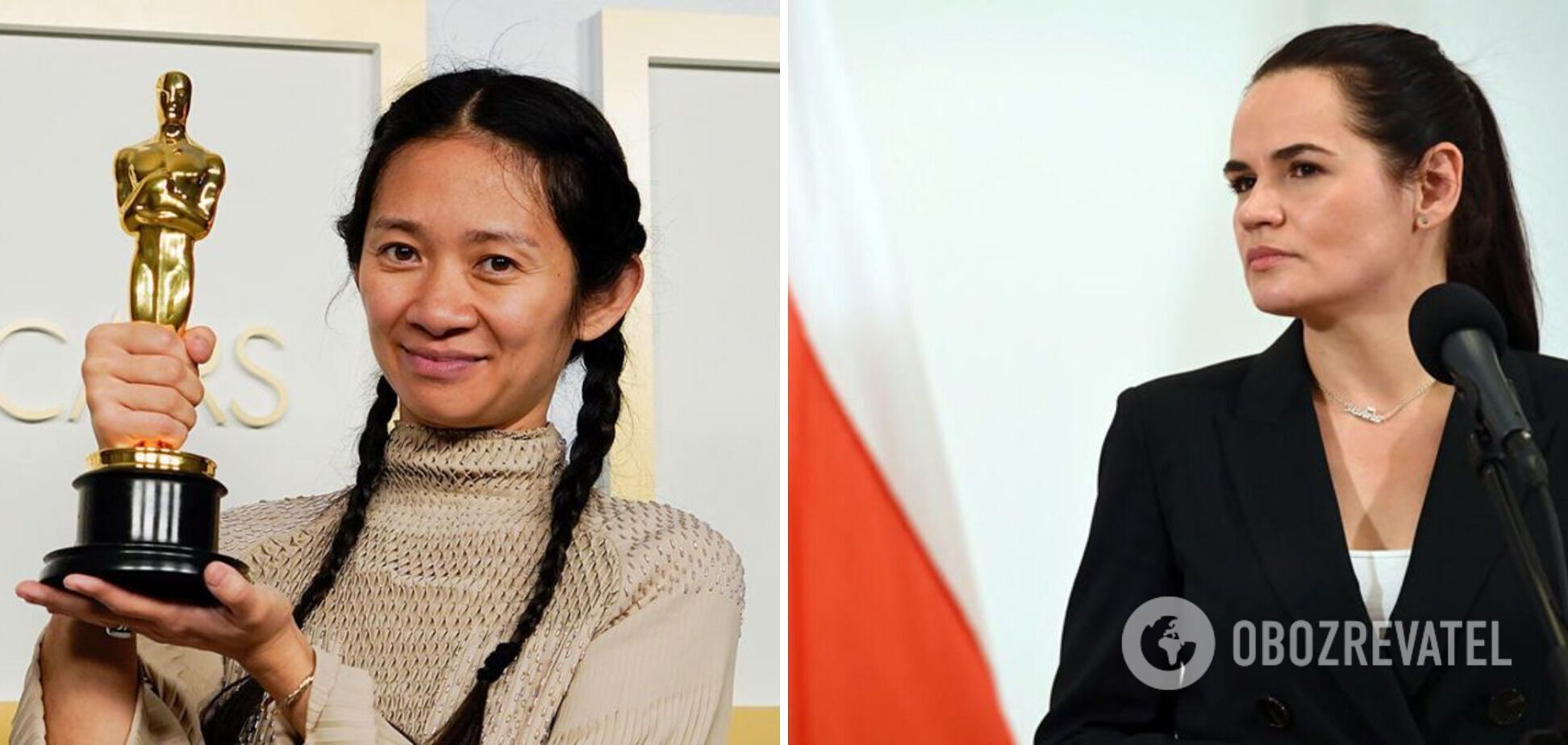 Хлоя Чжао и Светлана Цихановская стали одними из самых влиятельных женщин мира