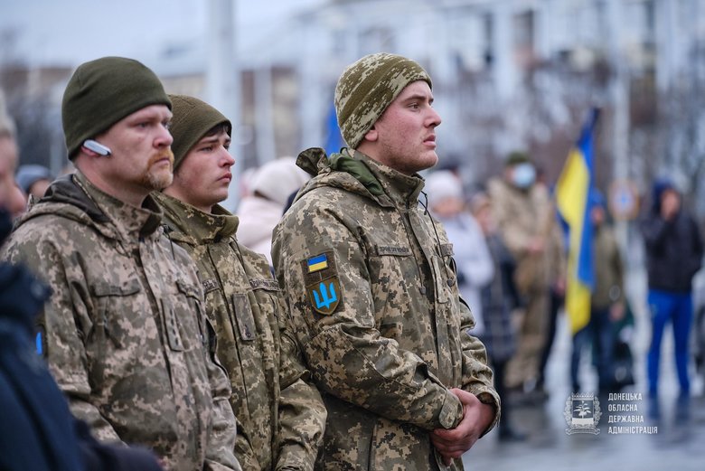 Церемония прощания с погибшим воином 93-й ОМБр Валерием Геровкиным прошла в Краматорске 06