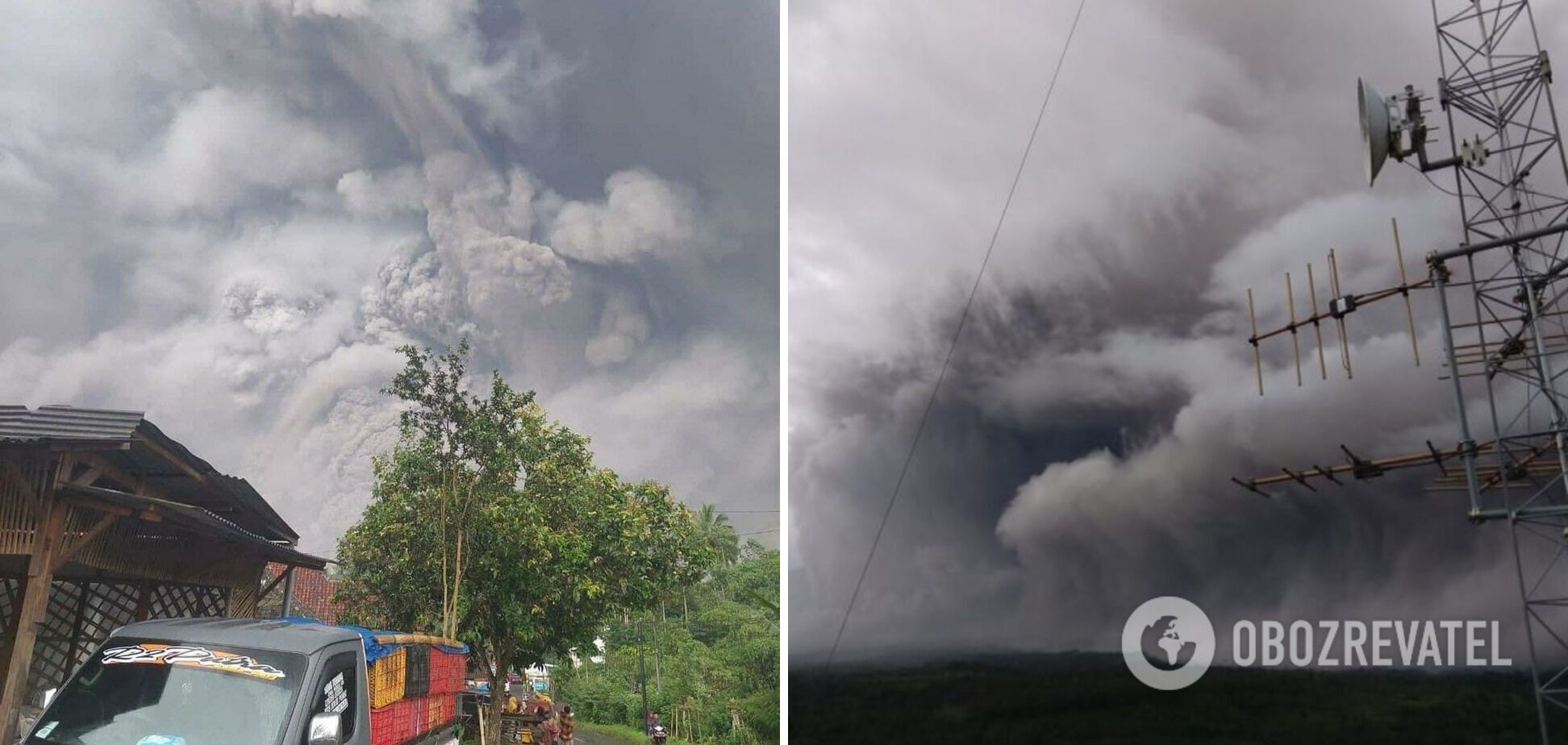 Извержение вулкана Семеру . dqxikeidqxidqrant