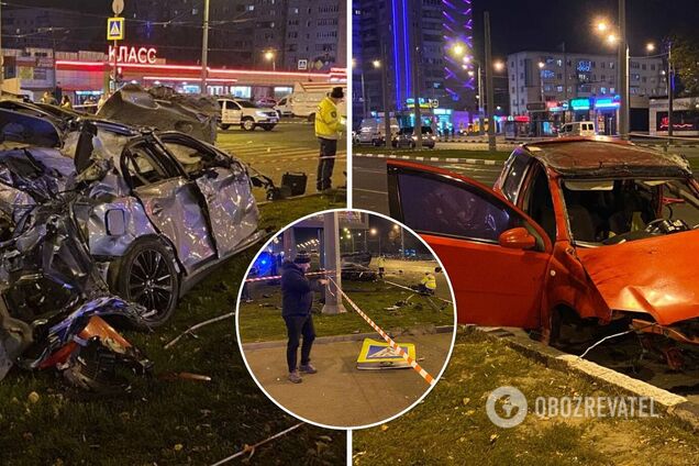 Последствия ужасного ДТП в Харькове