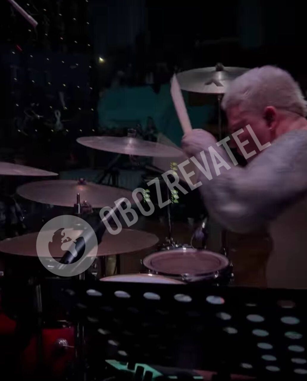 Барабанщик на концерте в Харькове.