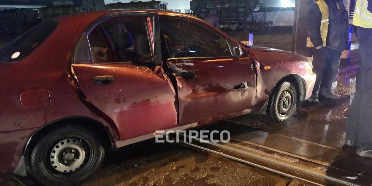 Пострадавшая Daewoo.