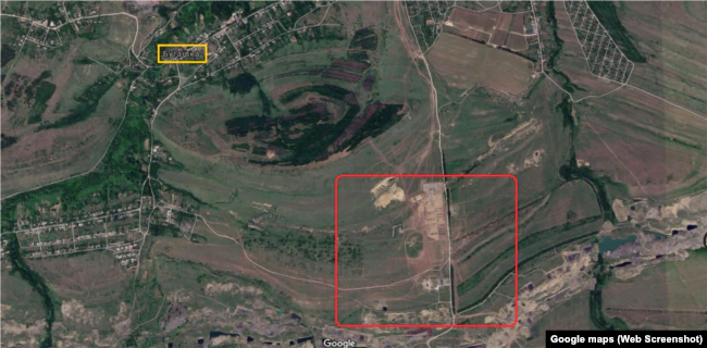 Ось він на супутникових картах у прив’язці до населеного пункта Бугаївка