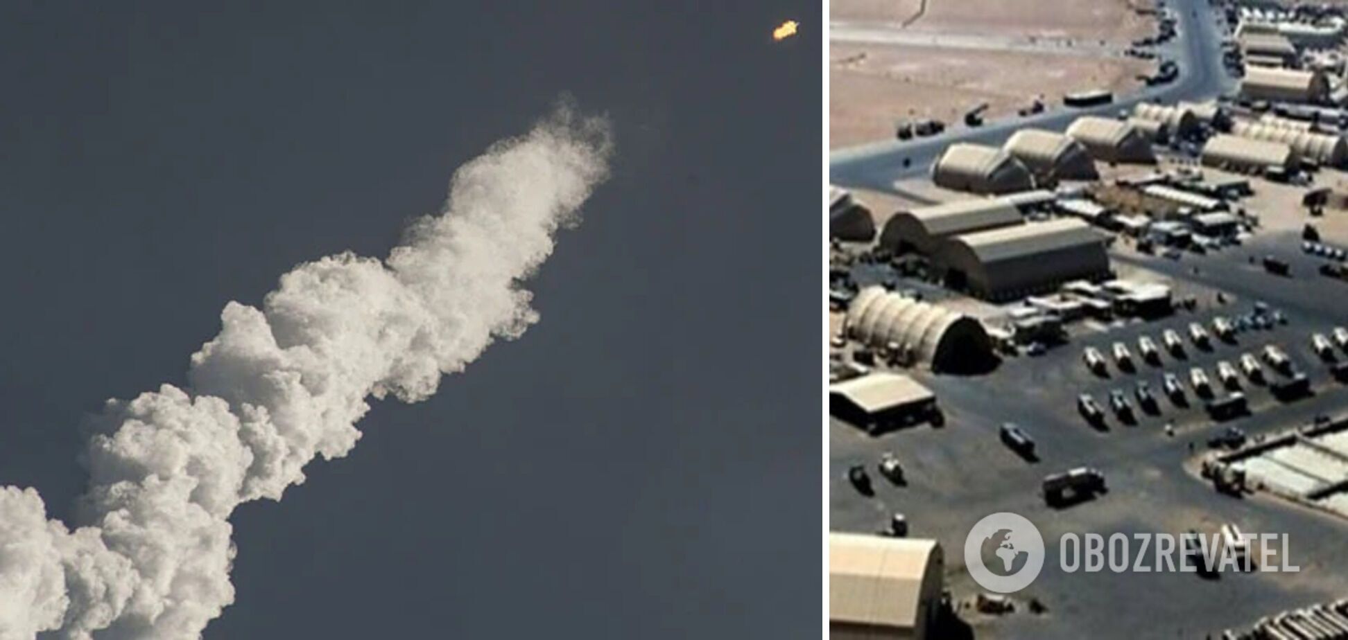 Возле авиабазы Айн-аль-Асад упали пять ракет