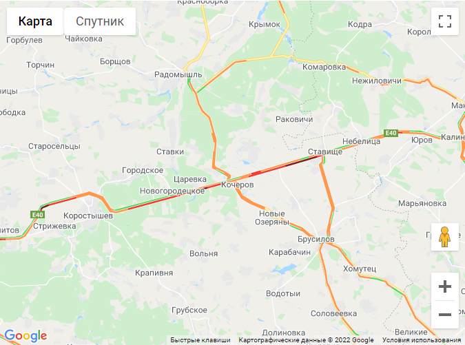 Ситуация на Житомирской трассе