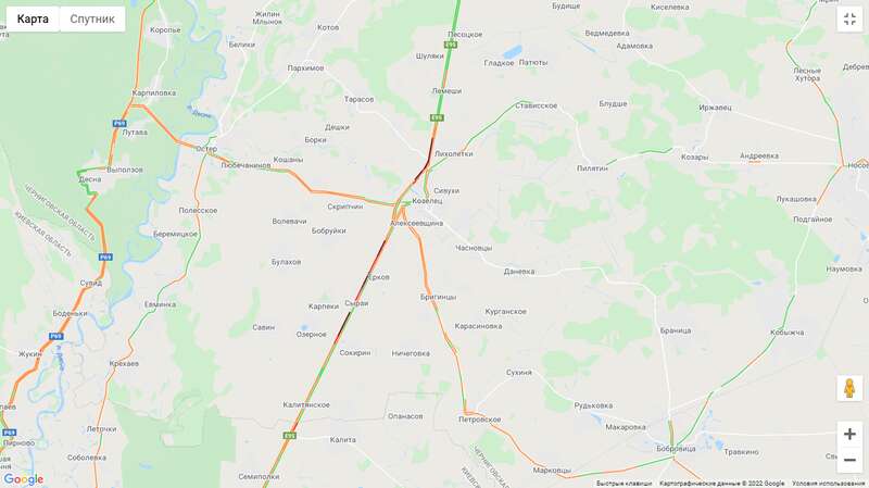 Трасса Киев - Чернигов