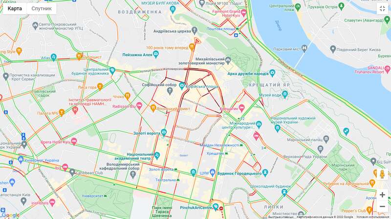 Пробки в Киеве