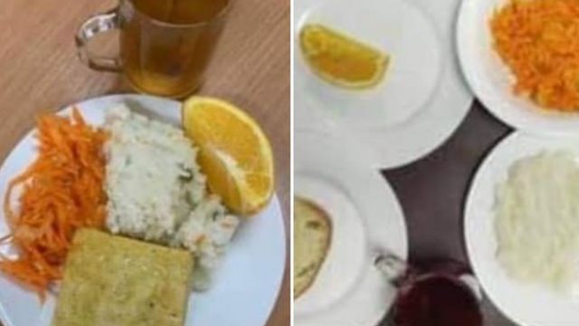 Фото обеда в одной из киевских школ