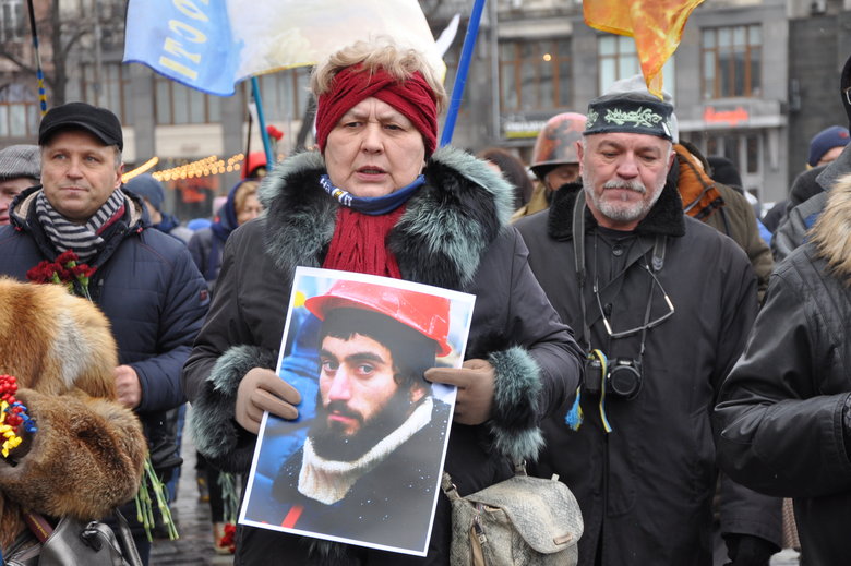 Память первых погибших Героев Небесной Сотни почтили в Киеве 13